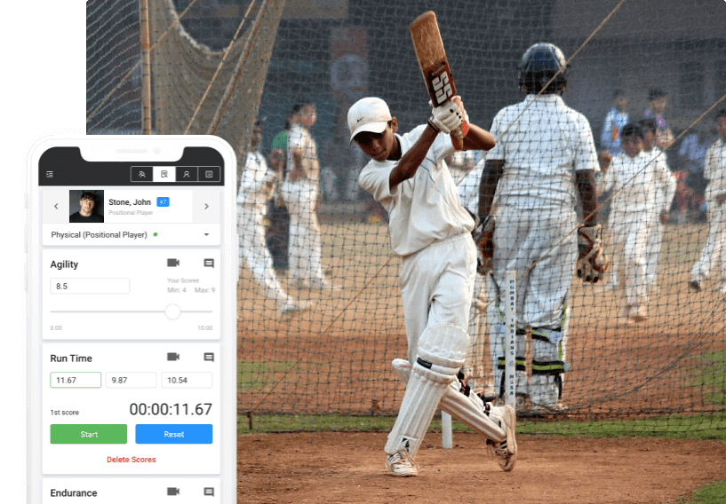 Cricket Evaluation App | Cricket Tryouts and Assessment - Try Free