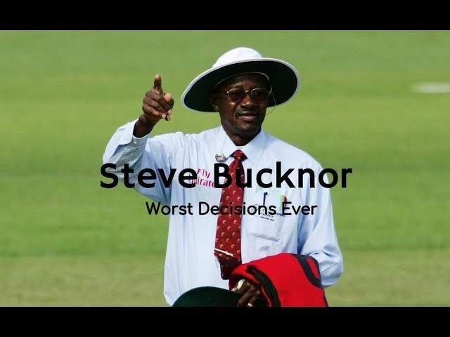 Steve Bucknor's Worst Umpiring Decisions Ever - Highlight Compilation - Cricket Umpiring - YouTube
