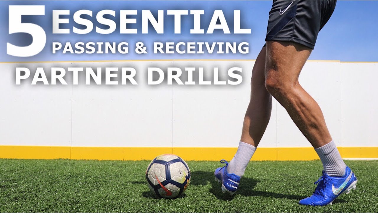 5 Essential Passing and Receiving Drills | Training Drills To Improve First Touch & Passing Skills - YouTube