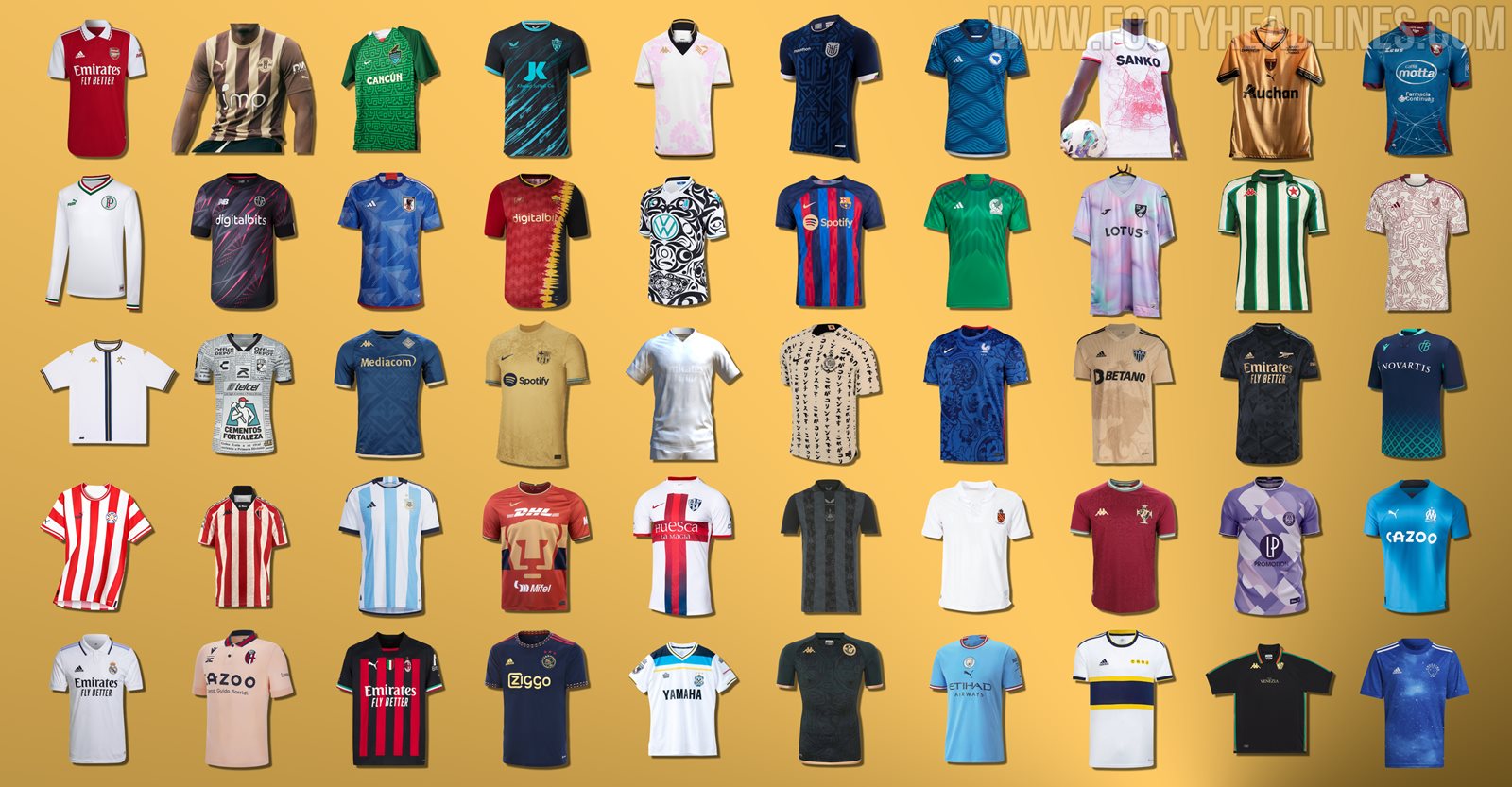 Vote Now For Number 1 - The 50 Top Football Kits of 2022 - Footy Headlines